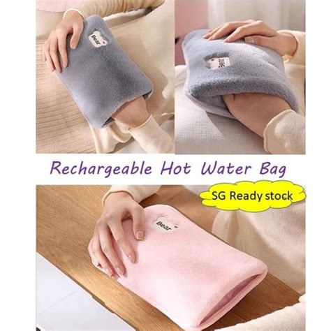 SG Ready Stock Hot Compress Warm Hand Warmer Rechargeable Hot Water Bag Dysmenorrhea Relieve
