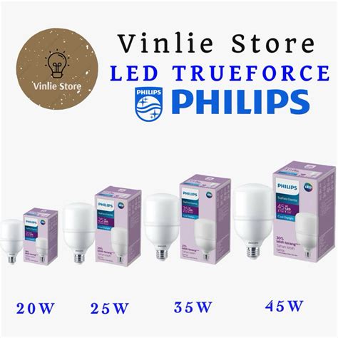 Jual PHILIPS LED TRUEFORCE T FORCE ESSENTIAL 20W 25W 35W 45W CAHAYA