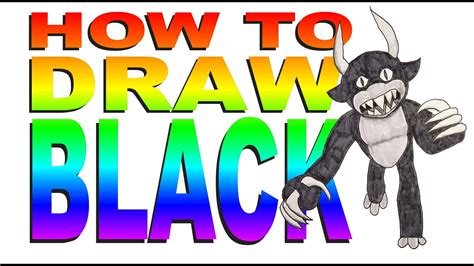 How To Draw Black Rainbow Friends YouTube