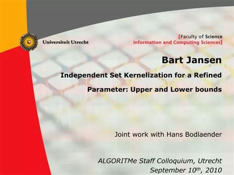 Ppt Bart Jansen Independent Set Kernelization For A Refined Parameter