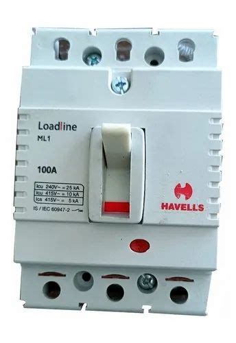 Double Pole Havells Loadline MCCB Rated Current 100A At Rs 1500 In Raipur