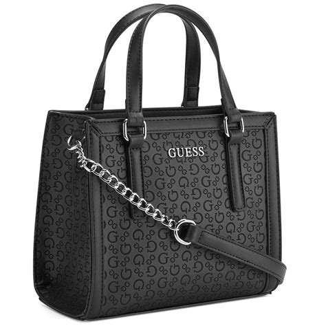 Bolsa Top Zip Negro Guess Factory