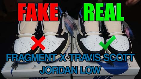 NIKE AIR JORDAN 1 LOW FRAGMENT X TRAVIS SCOTT Real Vs Fake LEGIT