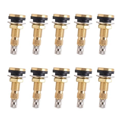 Tractor Valve Stem TR618A 10Pcs Heavy Duty Rustproof Brass Tubeless