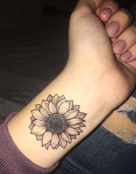 Sunflower Wrist Tattoo Designs Ideas And Meaning Tattoos For You