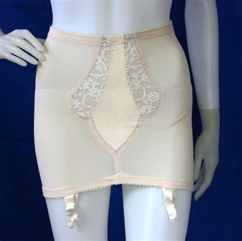 Items Similar To 60s Nude Open Bottom 4 Garter Girdle By Bien Jolie S Vintage Lingerie On Etsy