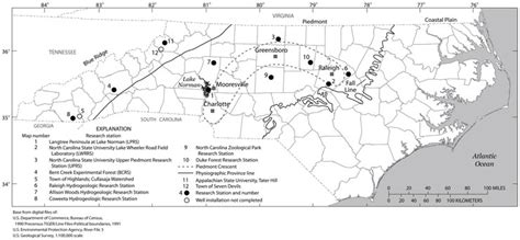 Usgs North Carolina Wsc Projects Piedmont Mountains Groundwater Data