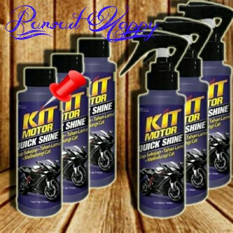 Jual Kit Pengkilap Pembersih Motor Quick Shine Pumpreffil 100ml