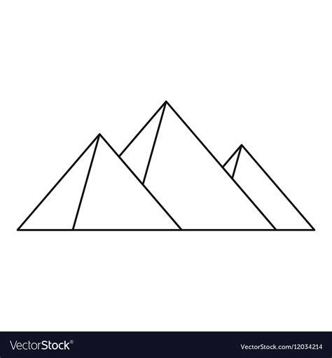 Egyptian Pyramid Outline