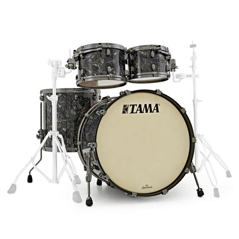 Tama Starclassic Maple 4pc Drum Shell Pack Charcoal Swirl Gear4music