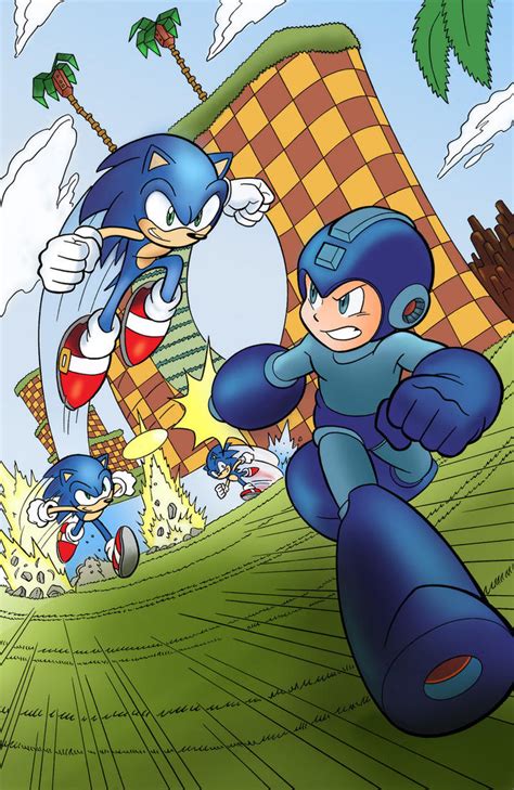 Sonic Vs Mega Man by rafael-gallo on DeviantArt