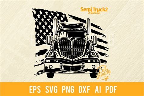 Semi Truck Svg Design Bundles