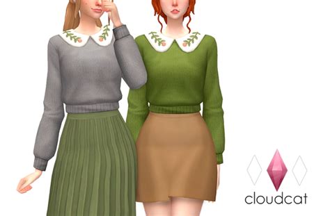 Kuura Sweater Cloudcat On Patreon The Sims 4 Pc Sims 4 Mm Cc Sims 4