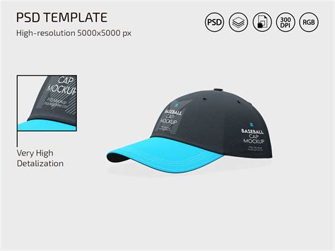 Free Baseball Cap Mockup on Behance