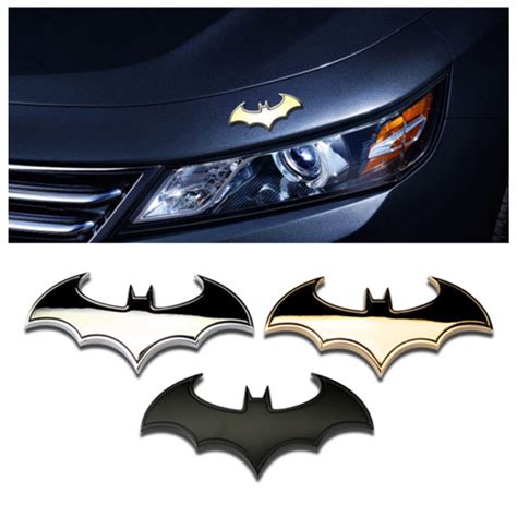 3D personality Batman auto car sticker Motorbike metal badge emblem ...