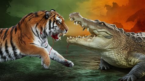 Tigre Vs Crocodilo Quem Venceria Casos Reais Youtube