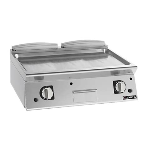 Giorik 700 Series 800mm Wide Smooth Satin Satin Chrome Gas Frytop