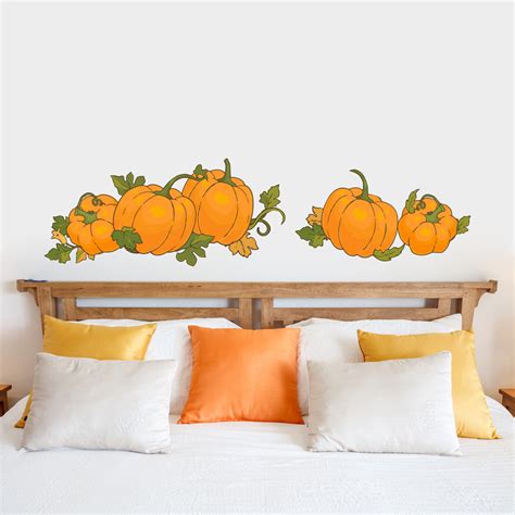 Removable Autumn Pumpkin Vinyl Decals | Wallums