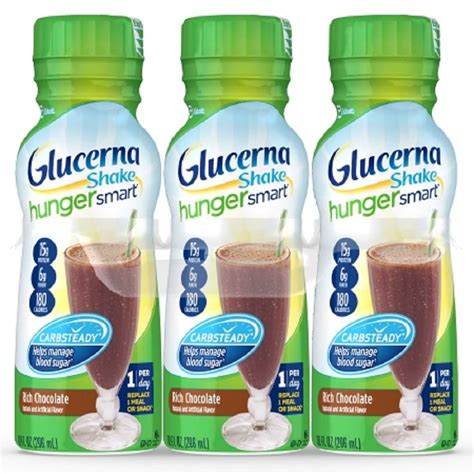 Buy Glucerna Hunger Smart Tion Shake Rich Chocolate Ready To Drink 6pk