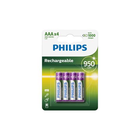 Philips Multilife 1 2v Aaa Hr03 950mah Nimh Rechargeable Battery Fo