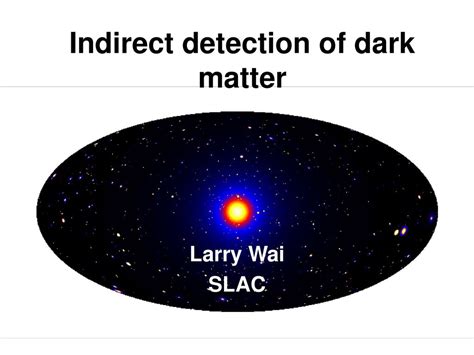 Indirect Detection Of Dark Matter Ppt Download