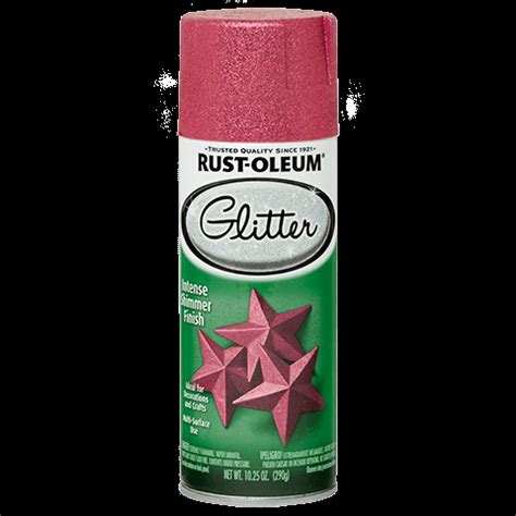 Spray Brillantina Glitter Rust Oleum 276287 Rosado Materiales De