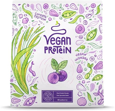 Proteine In Polvere Vegane Gusto Mirtillo G Proteine Proteine