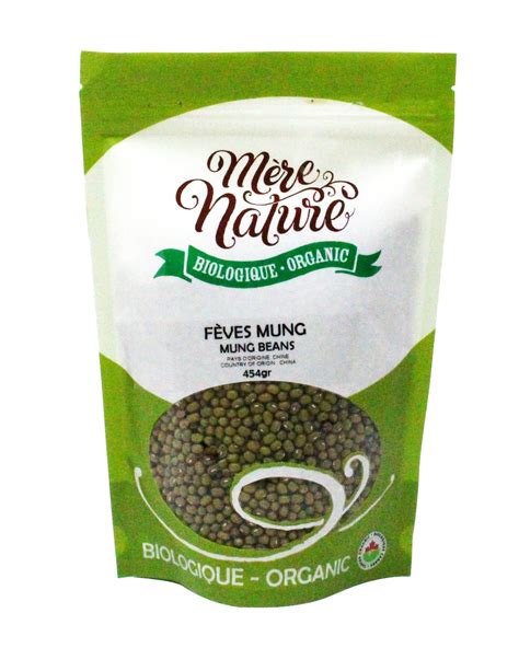 Fèves Mung Biologiques MÈRE NATURE Aliments Merci