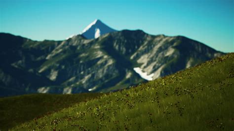 Free stock video - Panoramic view of alpine mountain landscape in the alps