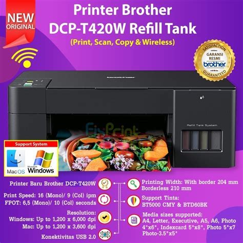 Jual Printer WiFi Brother DCP T420W Wireless Print Scan Copy All In One