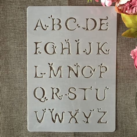 A4 29cm Alphabet Englisch Buchstaben Typ B DIY Schichtung Schablonen