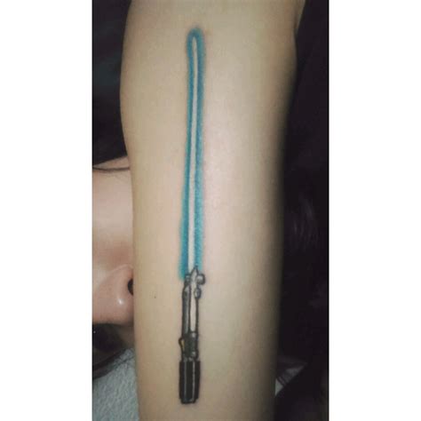 anakin skywalker lightsaber tattoo - metalwallartphotography