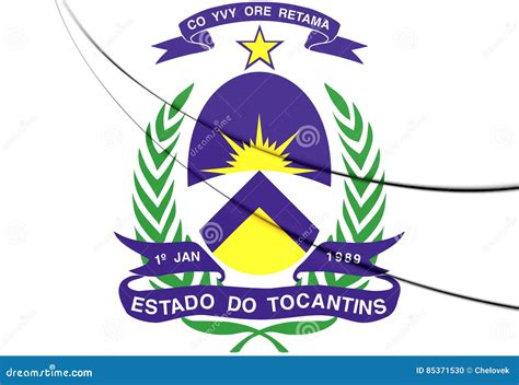 Tocantins Coat Of Arms Brazil Stock Illustration Illustration Of