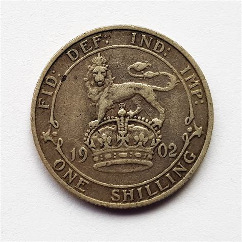 King Edward Vii Silver Shilling M J Hughes Coins