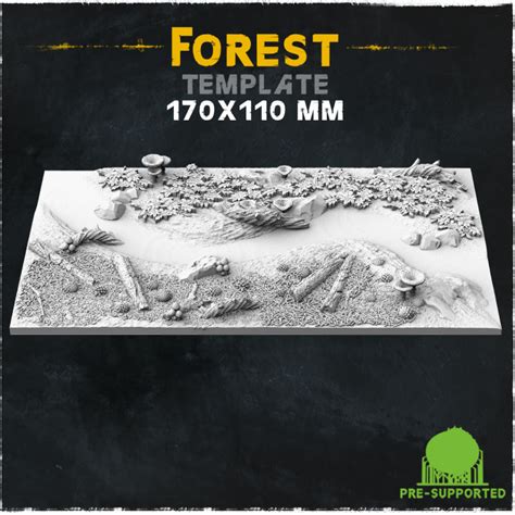 3d Printable Forest Big Set Wargame Bases And Toppers 20 By Zabavka