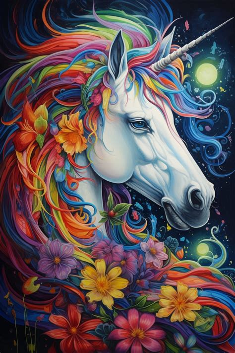 Fantasy Unicorn Digital Download Print Unicorn Art Unicorn Fantasy ...