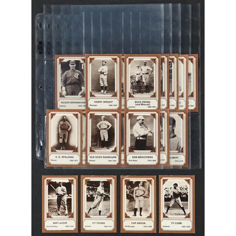 Fleer Pioneers Baseball Complete Set Of Cards With Ty Cobb