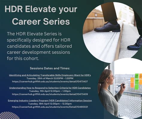 Elevate Your Career For Hdr Candidates Griffith University Careers And Employment Service