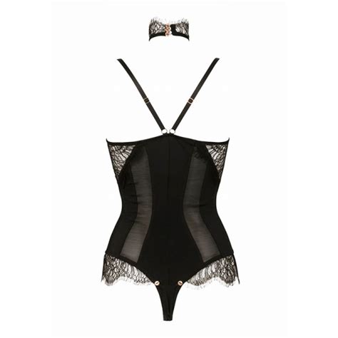 Body aus Netz mit Spitzeneinsätzen Catsuits Bodys Club Hot Fashion Odretto Highheels