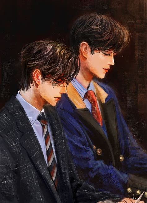 Pin by Huyền Jin on Fanart Cute gay couples Fan art Gusu