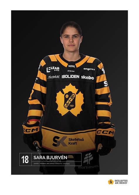 Sara Bjurvén 18 Skellefteå AIK 2023 2024 Poster Skellefteå AIK