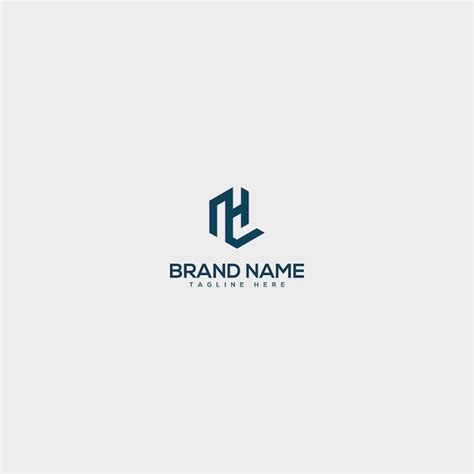 Premium Vector Creative Minimal Lh Hl Letter Business Logo With Black