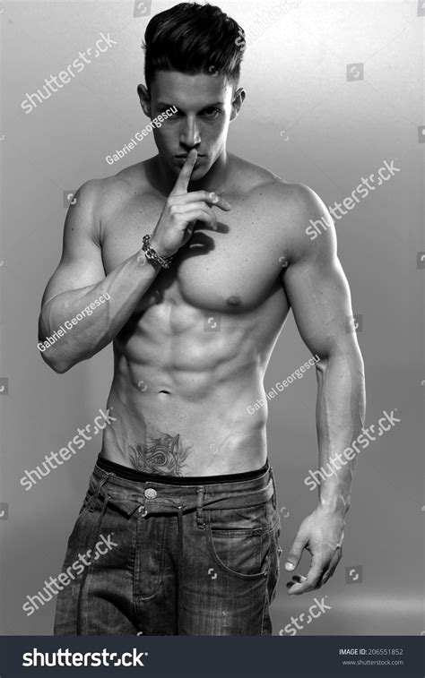 Sexy Fashion Portrait Hot Male Model Stock Photo 206551852 Shutterstock