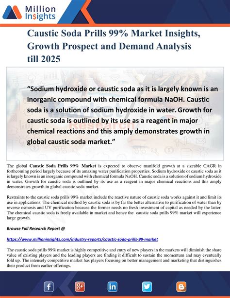 Ppt Caustic Soda Prills Market Insights Growth Prospect And