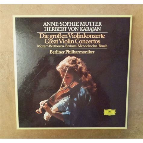 Mozart Beethoven Brahms Mendelssohn Bruch Violin Concertos By Anne