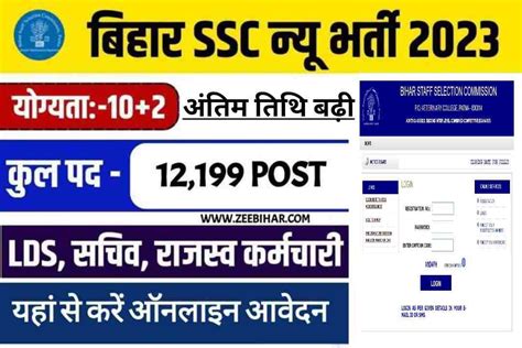 Bihar Ssc Inter Level Vacancy