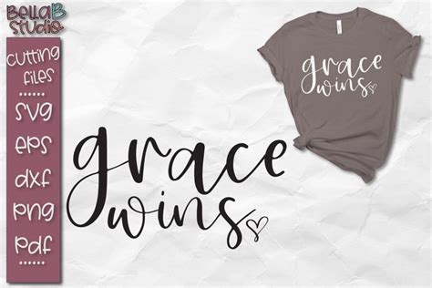 Grace Wins Svg File Christian Svg Cut File