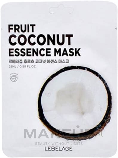 Mascarilla Facial De Tejido Con Extracto De Coco Lebelage Fruit