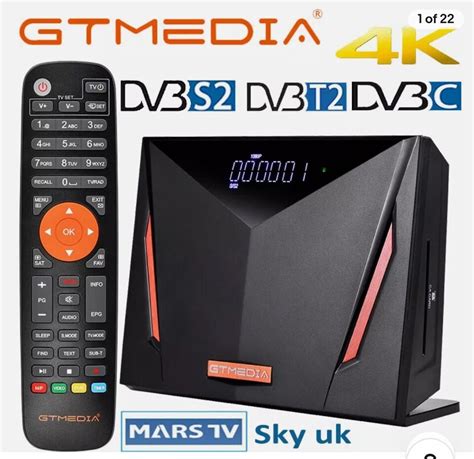 GTMEDIA V8 UHD 4K HD Satellite Receiver DVB S2 S2X T T2 C Sat WIFI Mars