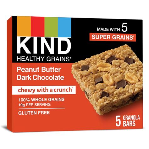 Amazon Kind Healthy Grains Peanut Butter Dark Chocolate Bars